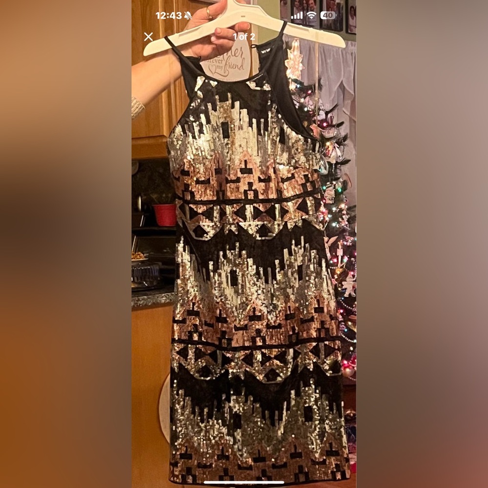 Juniors’ Sequins Dress Size 1